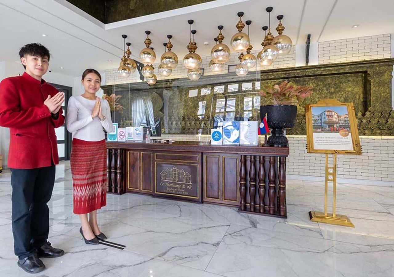 Le Thatluang D'Or Boutique Hotel Vientiane Eksteriør bilde